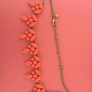 Jcrew orange statement necklace